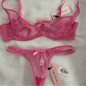 Brand New w Tags AGENT PROVOCATEUR Sachaa set 32D & sz 1